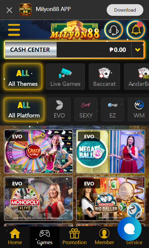 Milyon88 Live Casino Games Feature Image