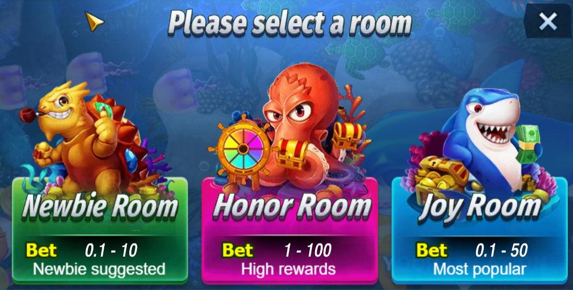 milyon88-happy-fishing-feature-select-room-milyon88a